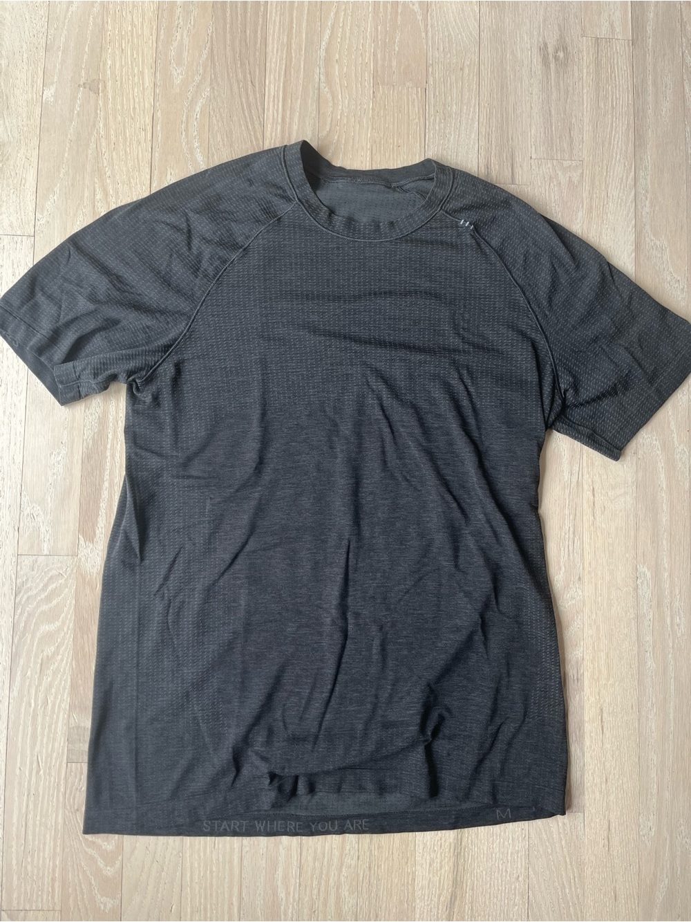 Men's Charcoal Lululemon Crew Neck T-Shirt